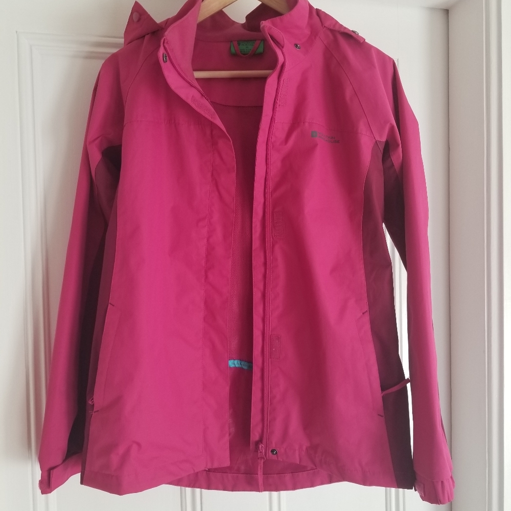 Mountain Warehouse Rain Jacket with attached hood. Size 13